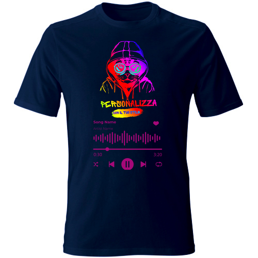 T-SHIRT UNISEX ADULTI SPOTIFY PERSONALIZZATA