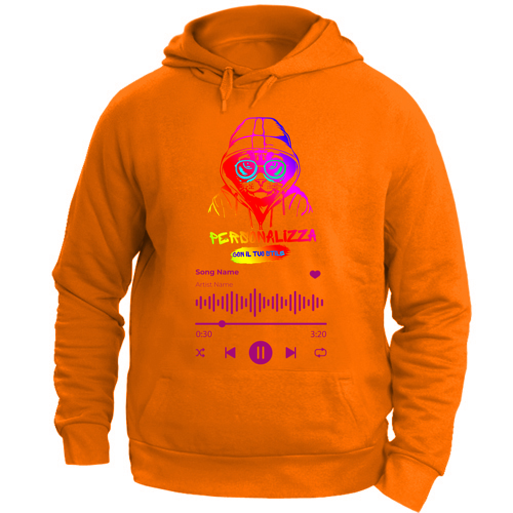 FELPA UNISEX ADULTI SPOTIFY CON CAPPUCCIO
