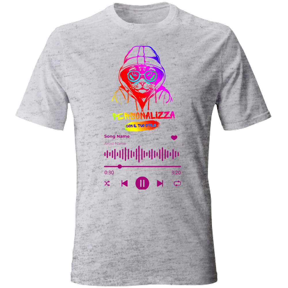 T-SHIRT UNISEX ADULTI SPOTIFY PERSONALIZZATA