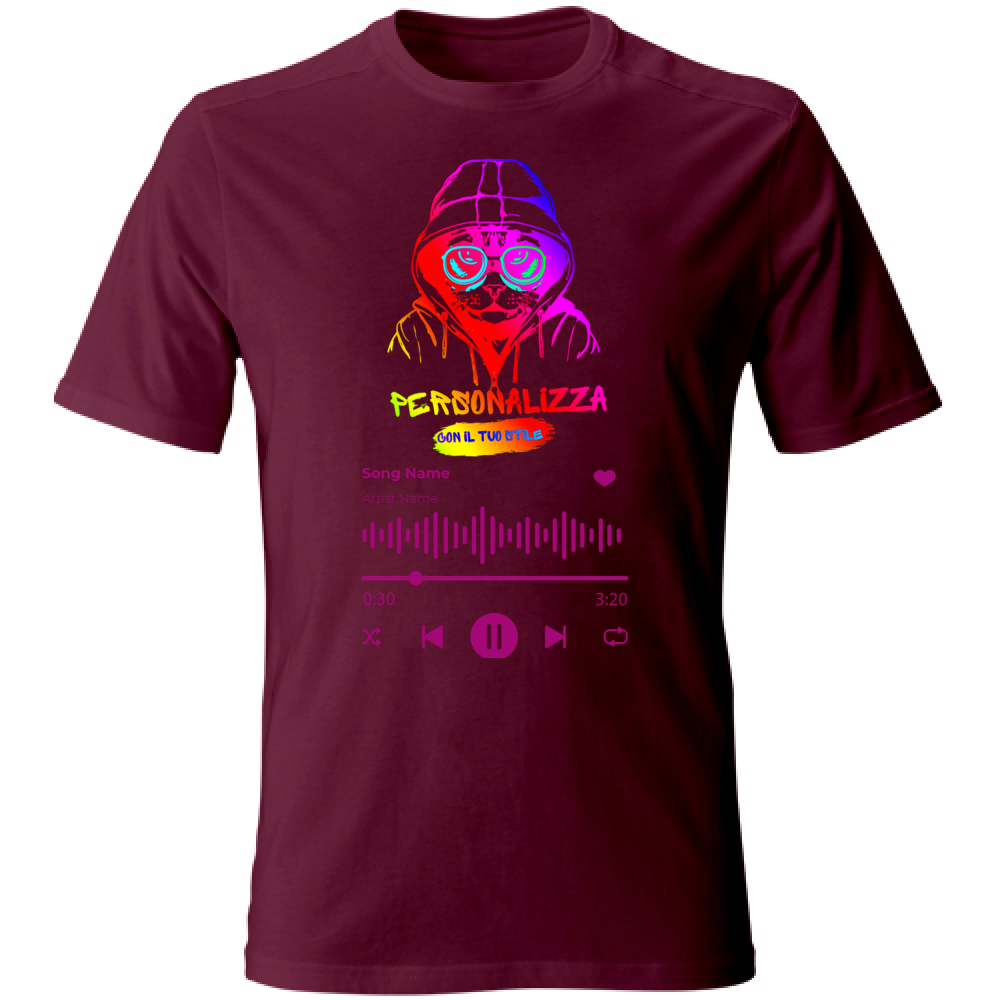 T-SHIRT UNISEX ADULTI SPOTIFY PERSONALIZZATA