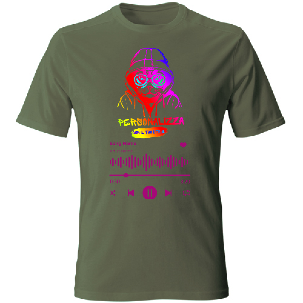 T-SHIRT UNISEX ADULTI SPOTIFY PERSONALIZZATA