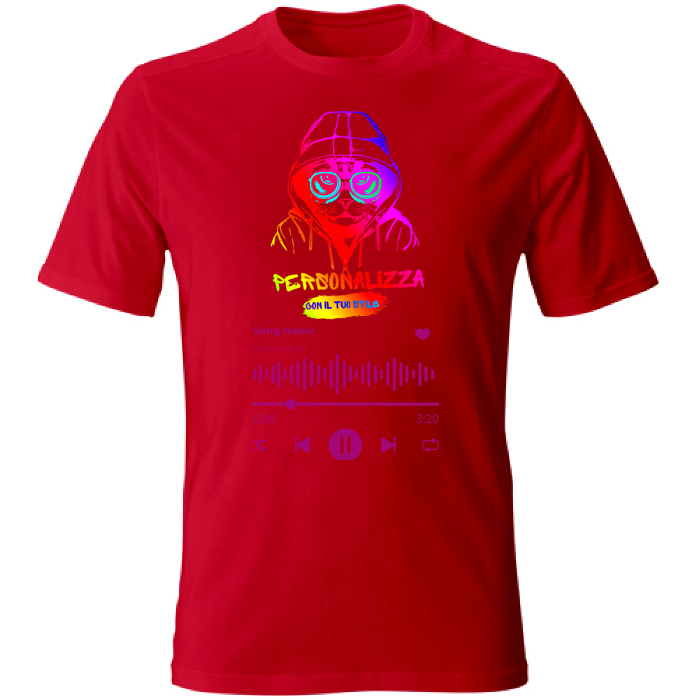 T-SHIRT UNISEX ADULTI SPOTIFY PERSONALIZZATA