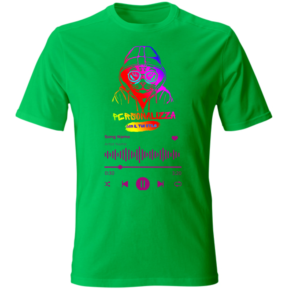 T-SHIRT UNISEX ADULTI SPOTIFY PERSONALIZZATA
