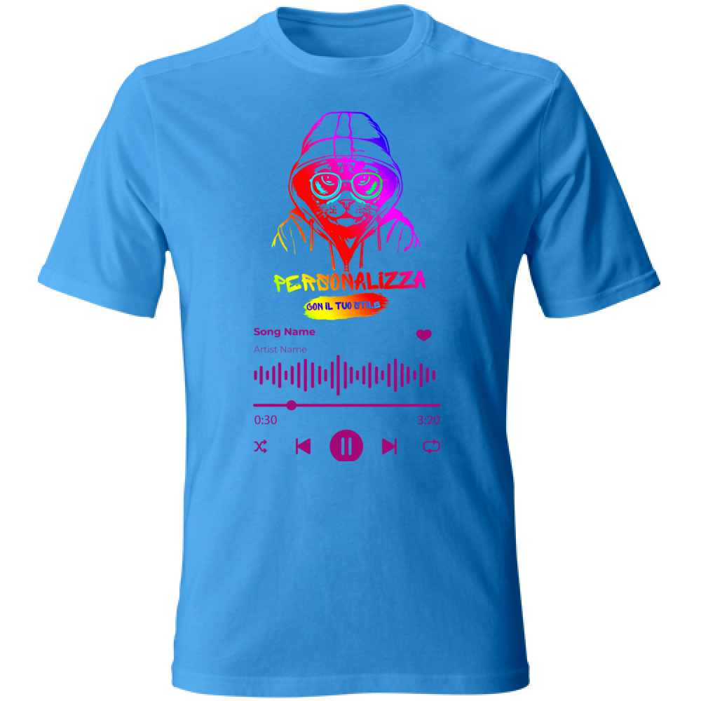 T-SHIRT UNISEX ADULTI SPOTIFY PERSONALIZZATA