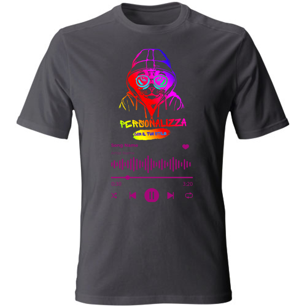 T-SHIRT UNISEX ADULTI SPOTIFY PERSONALIZZATA