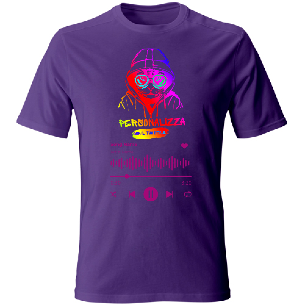 T-SHIRT UNISEX ADULTI SPOTIFY PERSONALIZZATA