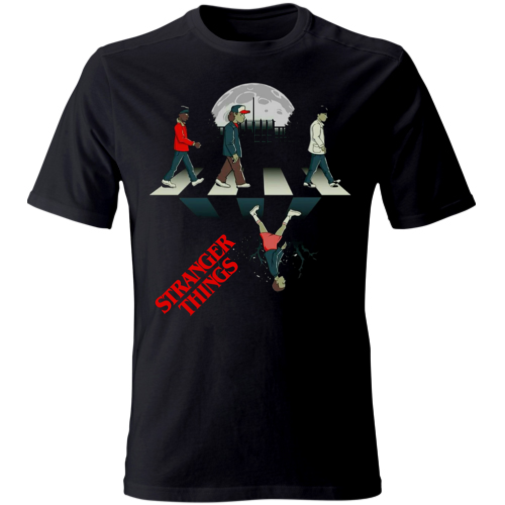 T-SHIRT UNISEX ADULTI E BAMBINI STRANGER THINGS UPSIDE