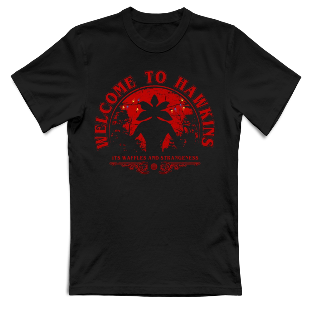 T-Shirt Unisex Adulti e Bambini Stranger Things Welcome To Hawkins