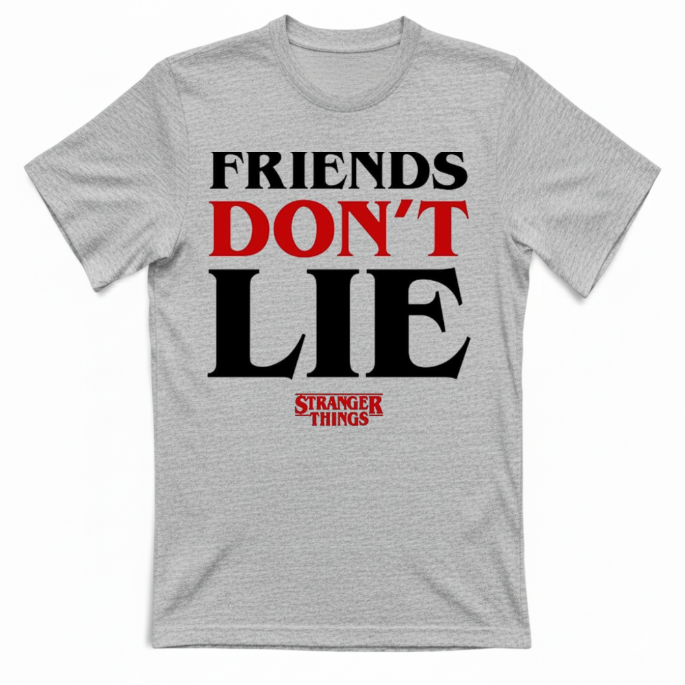 T-Shirt Unisex Stranger Things Friends Lie