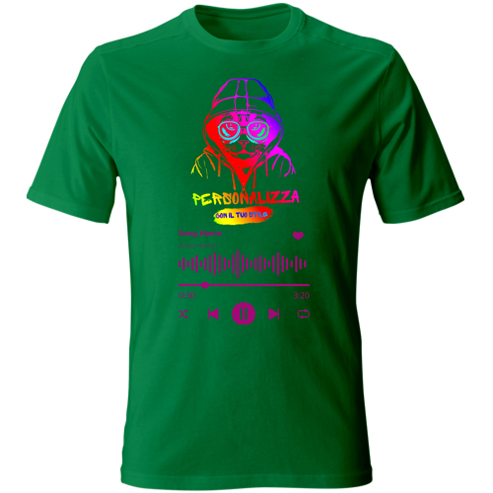 T-SHIRT UNISEX ADULTI SPOTIFY PERSONALIZZATA