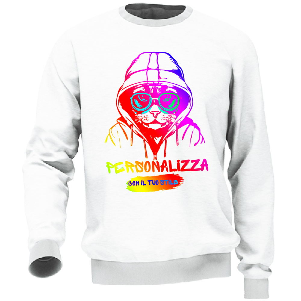 FELPA ADULTI UNISEX PERSONALIZZABILE A GIROCOLLO