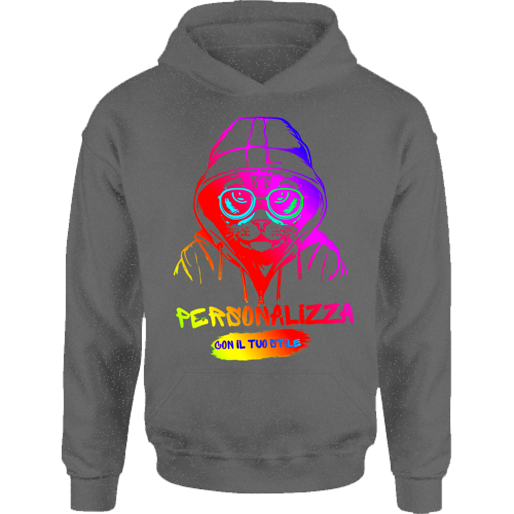 FELPA PERSONALIZZABILE BAMBINI UNISEX CON CAPPUCCIO