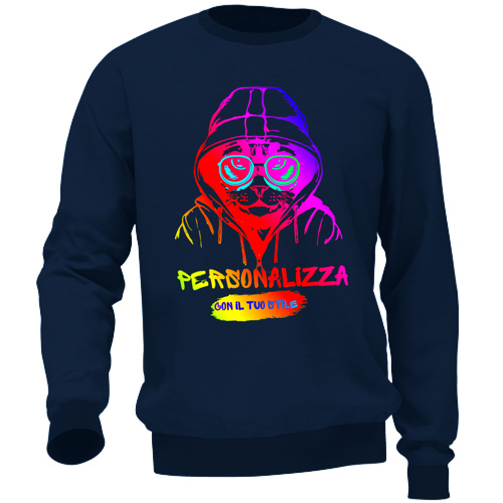 FELPA ADULTI UNISEX PERSONALIZZABILE A GIROCOLLO