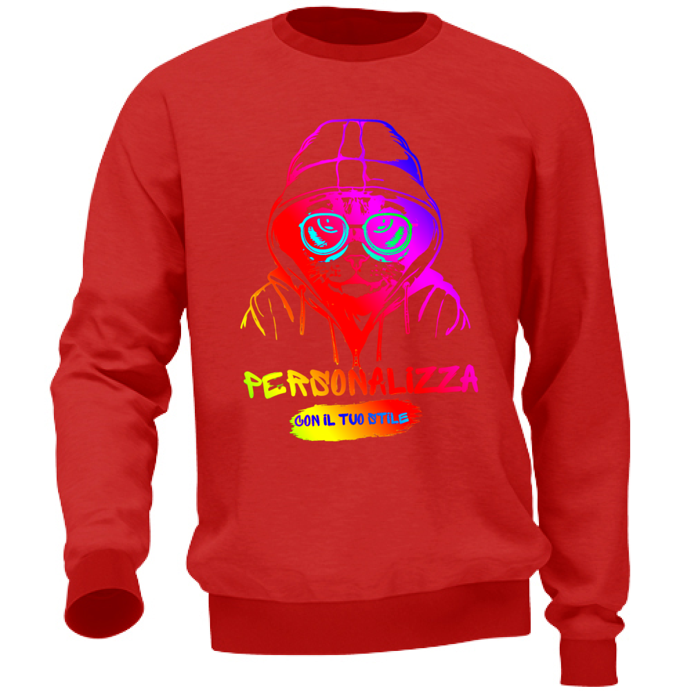 FELPA ADULTI UNISEX PERSONALIZZABILE A GIROCOLLO