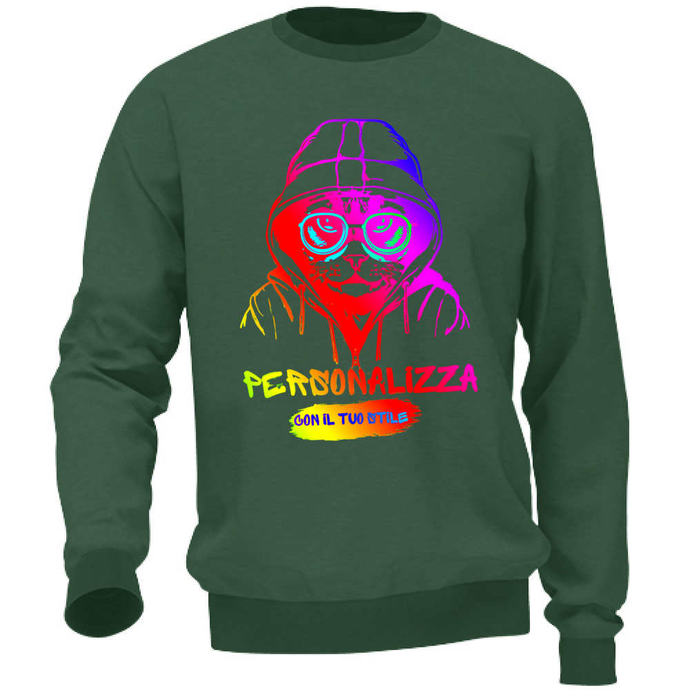 FELPA ADULTI UNISEX PERSONALIZZABILE A GIROCOLLO