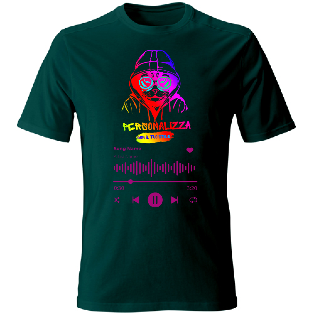 T-SHIRT UNISEX ADULTI SPOTIFY PERSONALIZZATA