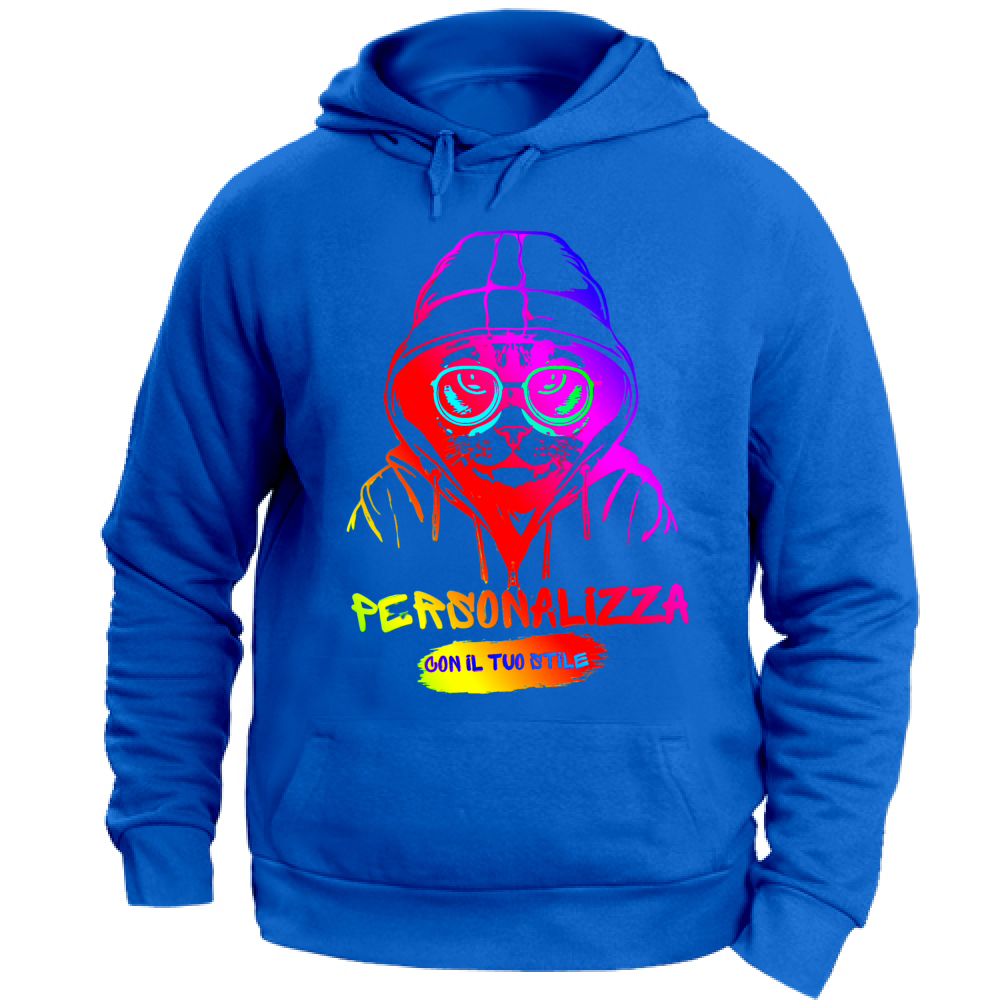 FELPA PERSONALIZZABILE ADULTI UNISEX CON CAPPUCCIO