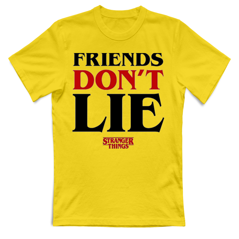 T-Shirt Unisex Stranger Things Friends Lie