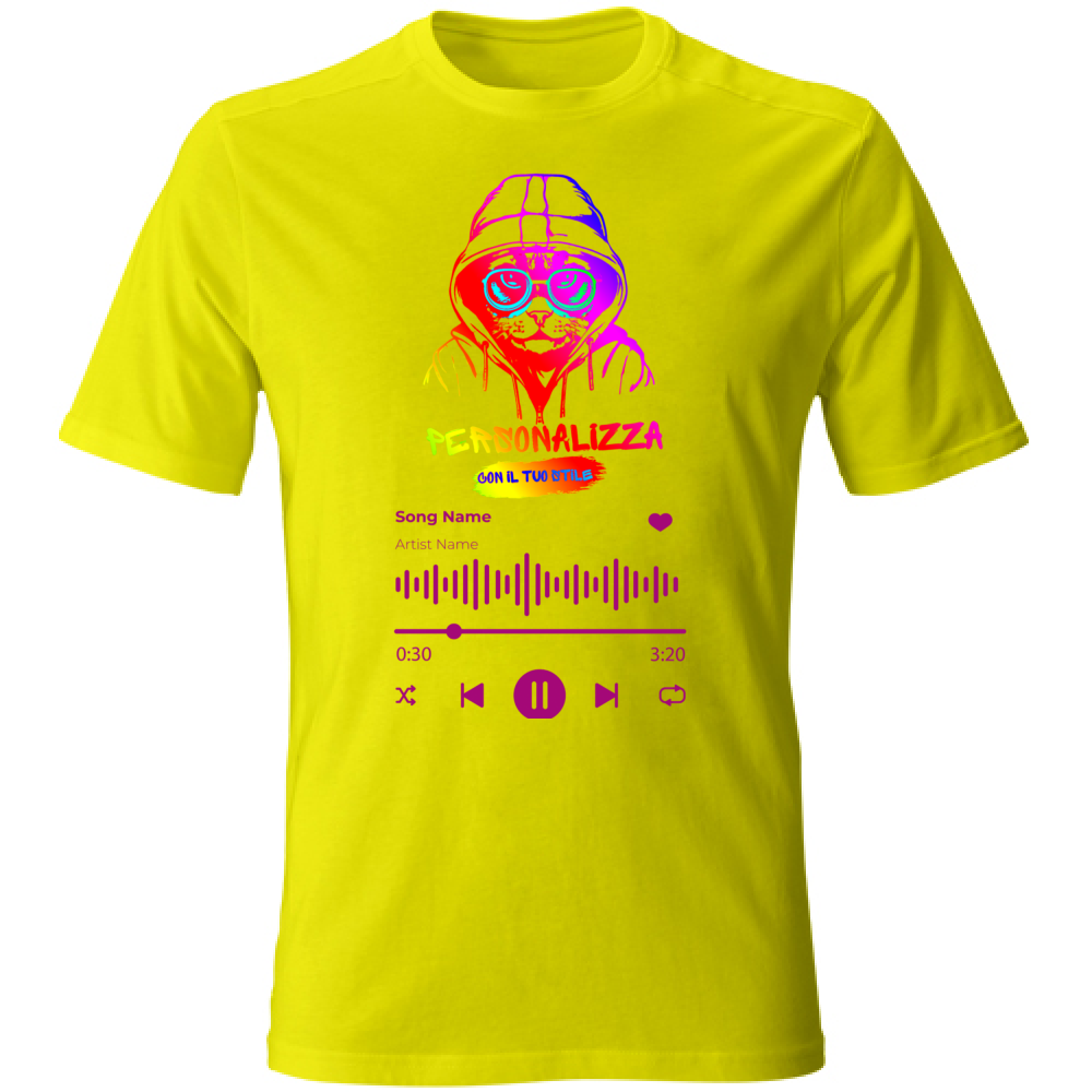 T-SHIRT UNISEX ADULTI SPOTIFY PERSONALIZZATA