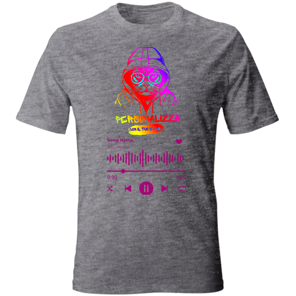 T-SHIRT UNISEX ADULTI SPOTIFY PERSONALIZZATA