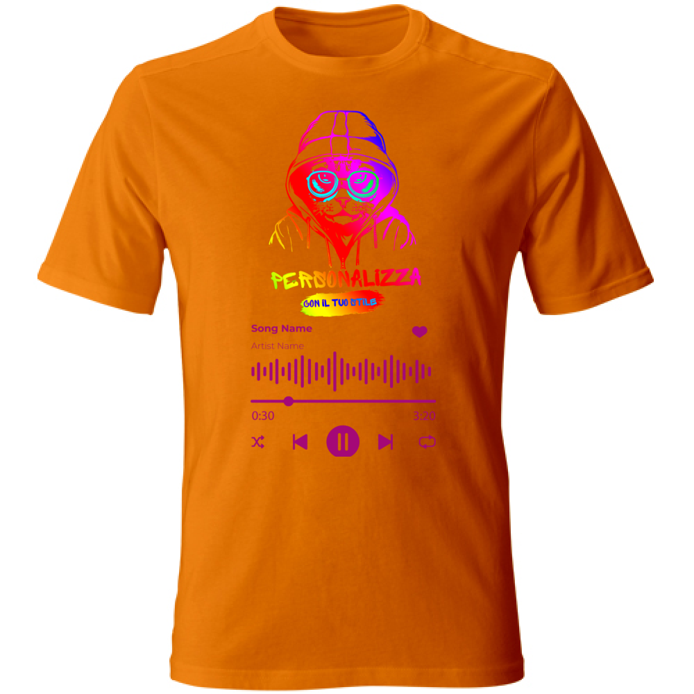 T-SHIRT UNISEX ADULTI SPOTIFY PERSONALIZZATA