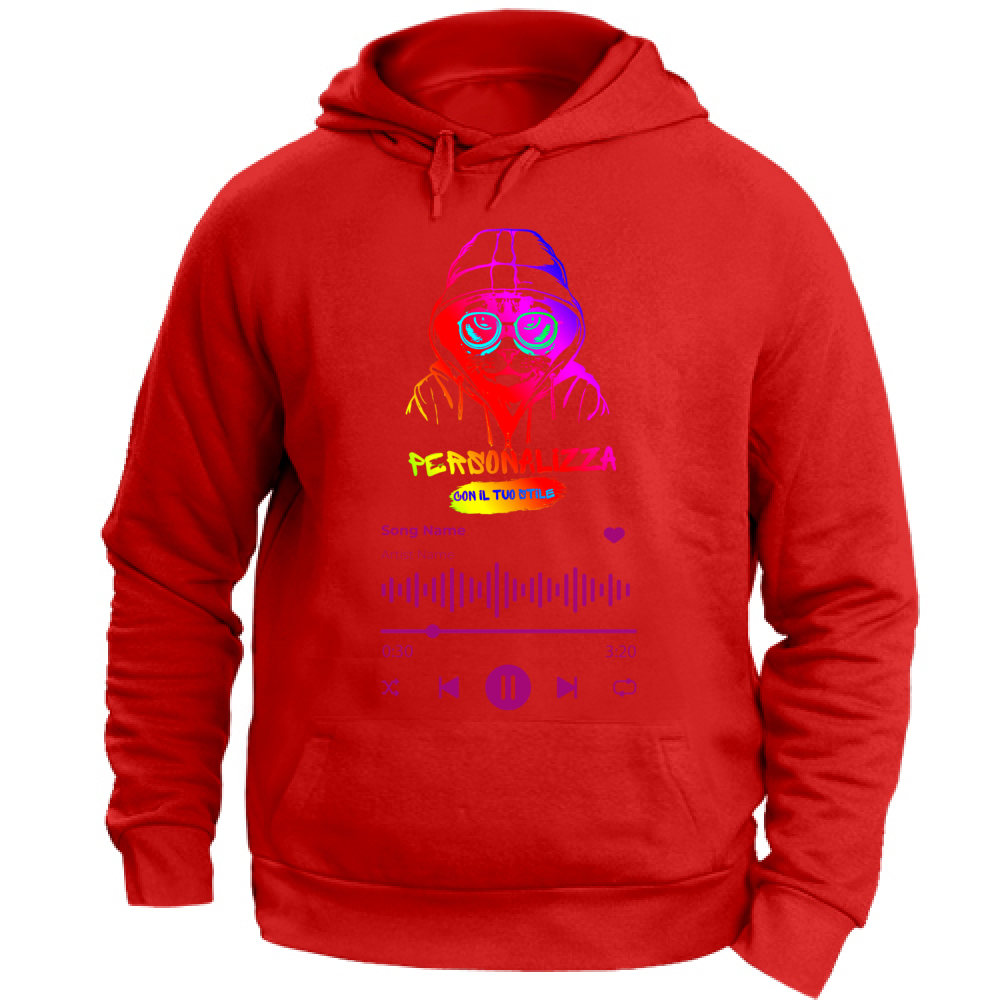 FELPA UNISEX ADULTI SPOTIFY CON CAPPUCCIO