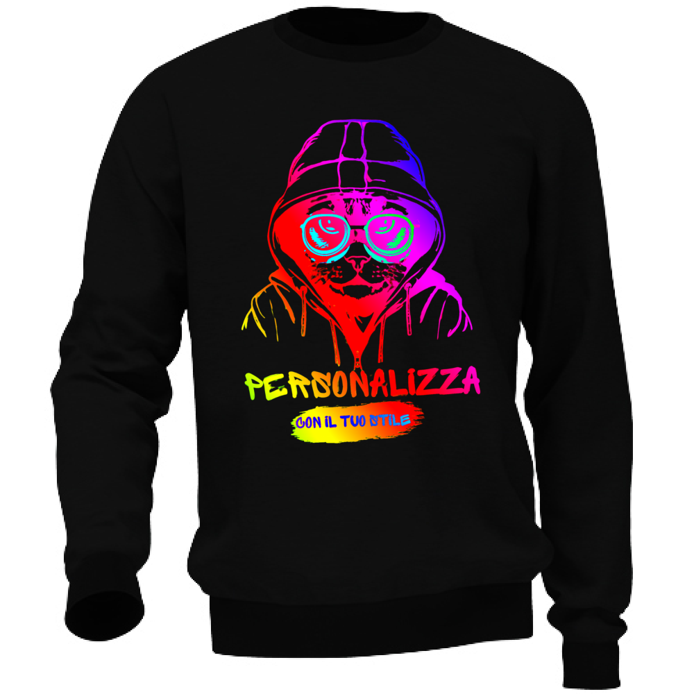 FELPA ADULTI UNISEX PERSONALIZZABILE A GIROCOLLO
