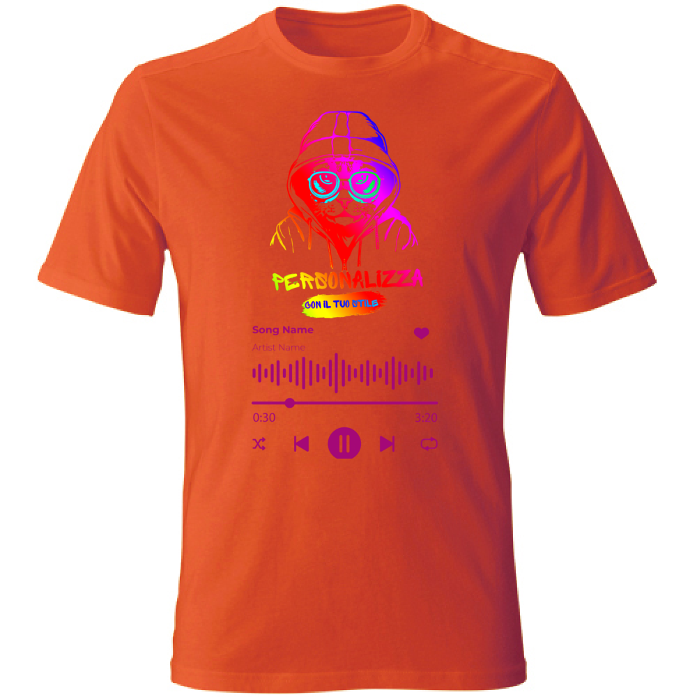T-SHIRT UNISEX ADULTI SPOTIFY PERSONALIZZATA