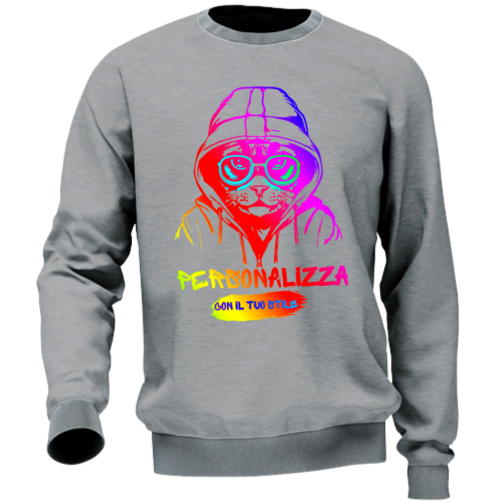 FELPA ADULTI UNISEX PERSONALIZZABILE A GIROCOLLO