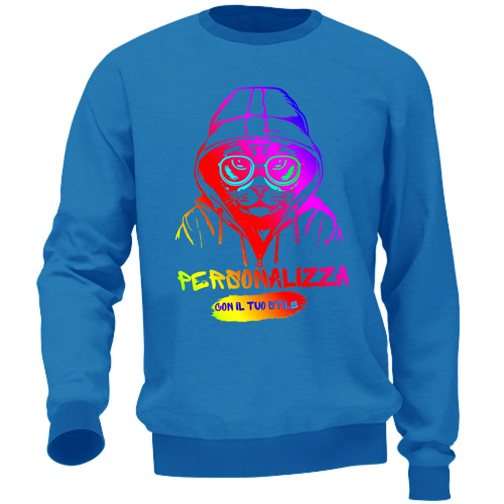 FELPA ADULTI UNISEX PERSONALIZZABILE A GIROCOLLO