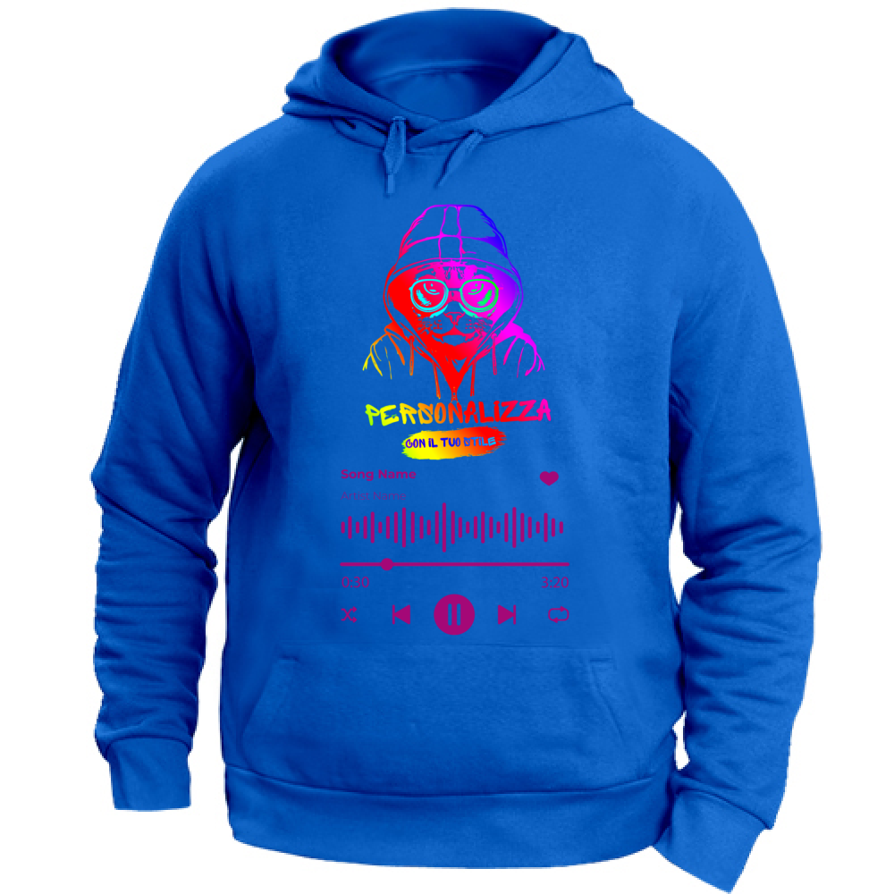 FELPA UNISEX ADULTI SPOTIFY CON CAPPUCCIO
