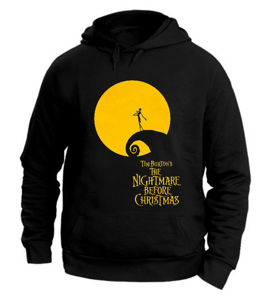 FELPA CON CAPPUCCIO UNISEX ADULTI E BAMBINI NIGHTMARE BEFORE CHRISTMAS