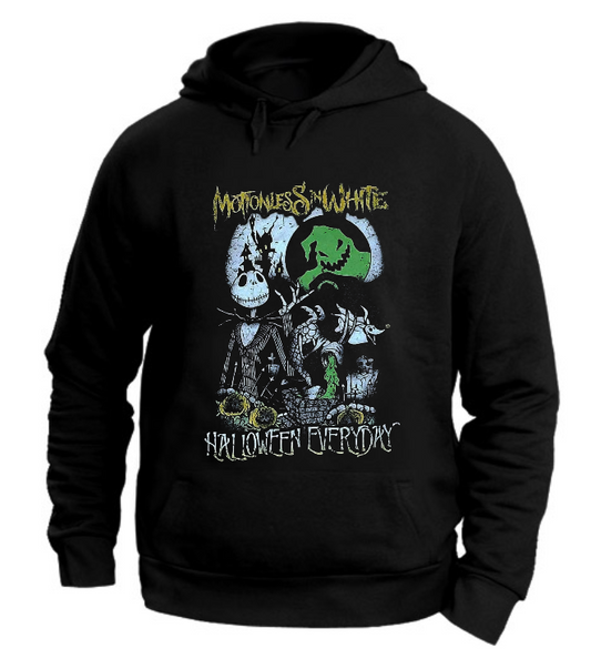 FELPA CON CAPPUCCIO UNISEX ADULTI E BAMBINI JACK SKELETRON