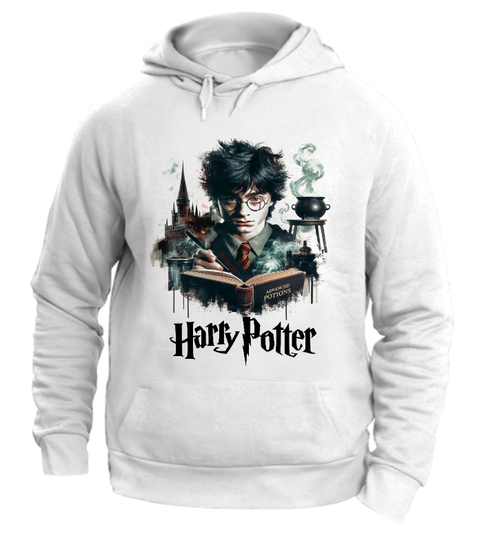 FELPA CON CAPPUCCIO UNISEX ADULTI E BAMBINI POTTER
