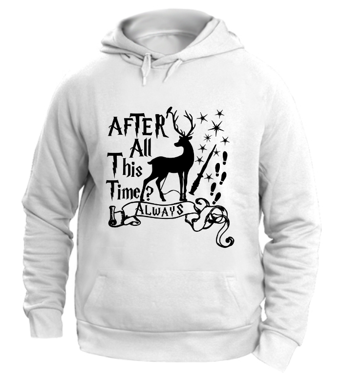 FELPA CON CAPPUCCIO UNISEX ADULTI E BAMBINI PATRONUS