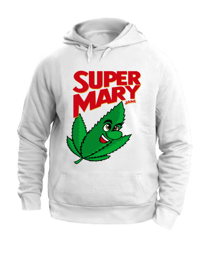 FELPA CON CAPPUCCIO UNISEX ADULTI E BAMBINI SUPER MARY