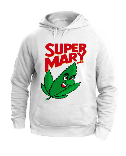 FELPA CON CAPPUCCIO UNISEX ADULTI E BAMBINI SUPER MARY