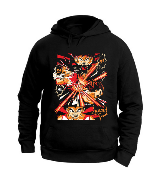 FELPA CON CAPPUCCIO UNISEX ADULTI E BAMBINI DRAGON BALL GOKU MEME