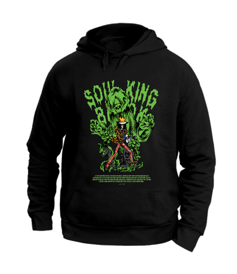 FELPA CON CAPPUCCIO UNISEX ADULTI E BAMBINI SOUL KING