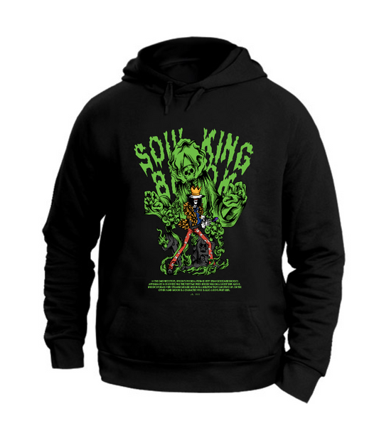 FELPA CON CAPPUCCIO UNISEX ADULTI E BAMBINI SOUL KING