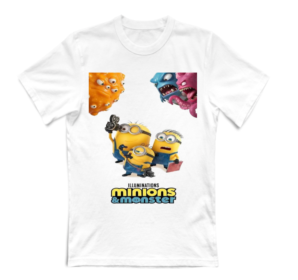 T-SHIRT UNISEX ADULTI E BAMBINI MINIONS & MONSTER