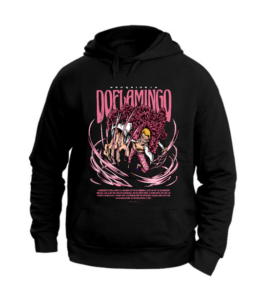 FELPA CON CAPPUCCIO UNISEX ADULTI E BAMBINI DOFLAMINGO