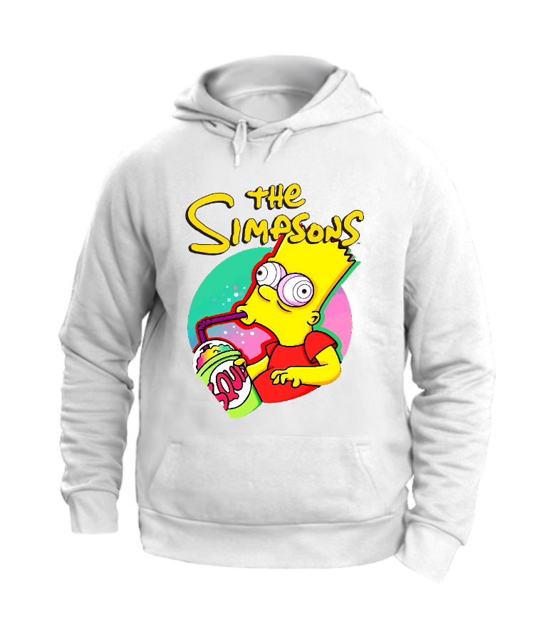 FELPA CON CAPPUCCIO UNISEX ADULTI E BAMBINI BART