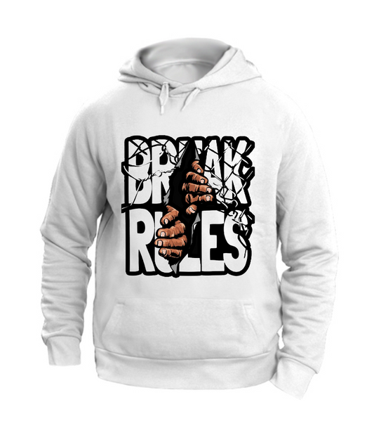 FELPA CON CAPPUCCIO UNISEX ADULTI E BAMBINI BREAK RULES