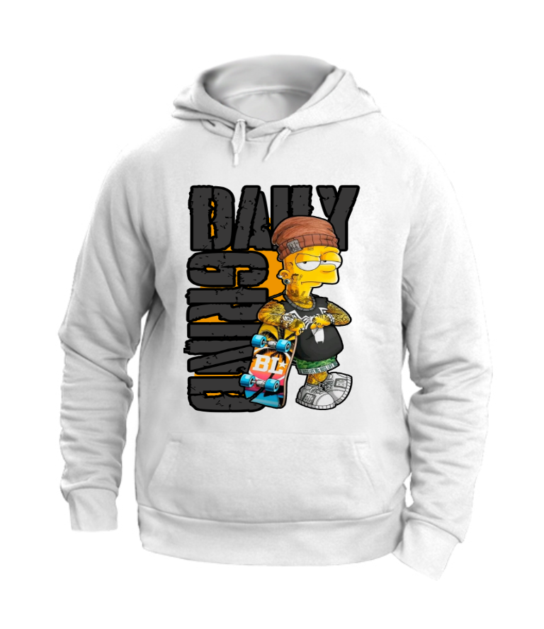 FELPA CON CAPPUCCIO UNISEX ADULTI E BAMBINI BART STREET