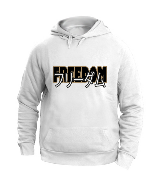 FELPA CON CAPPUCCIO UNISEX ADULTI E BAMBINI FREEDOM
