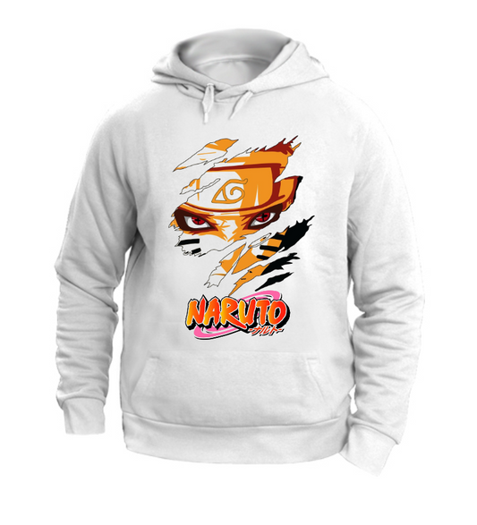 FELPA CON CAPPUCCIO UNISEX ADULTI E BAMBINI NARUTO 2