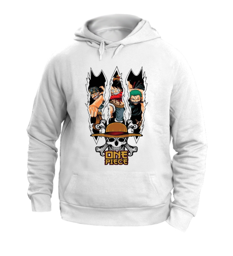 FELPA CON CAPPUCCIO UNISEX ADULTI E BAMBINI ONE PIECE TER