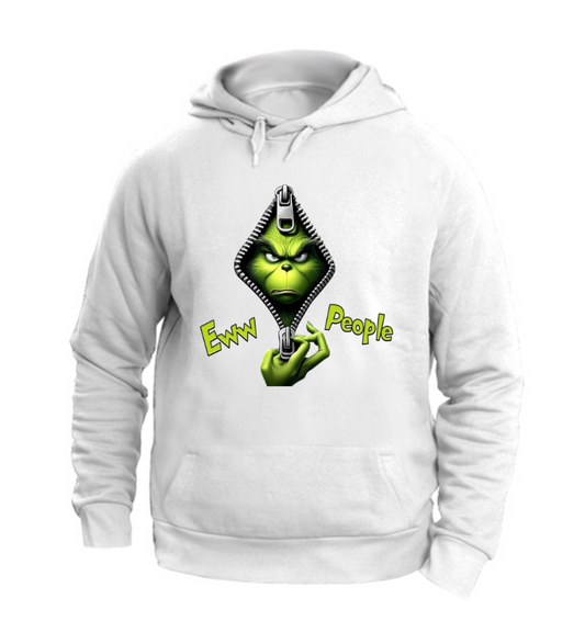 FELPA CON CAPPUCCIO UNISEX ADULTI E BAMBINI GRINCH EWW PEOPLE