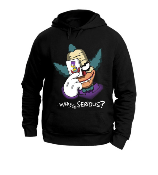 FELPA CON CAPPUCCIO UNISEX ADULTI E BAMBINI KRUSTY IL CLOWN